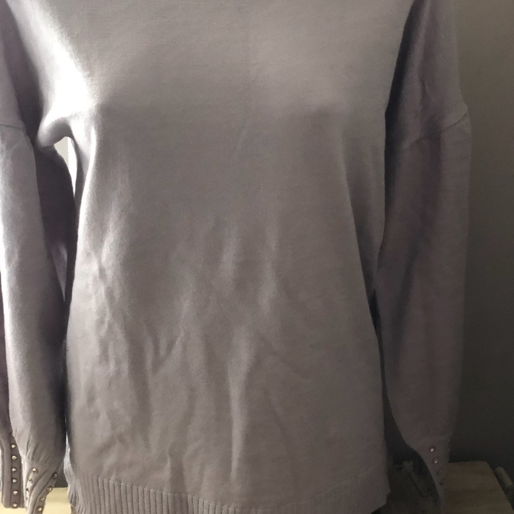 NWT Love Scarlett Embellished Sleeve Sweater Size Medium